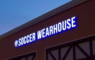 Soccer Wearhouse Channel Inland Signs